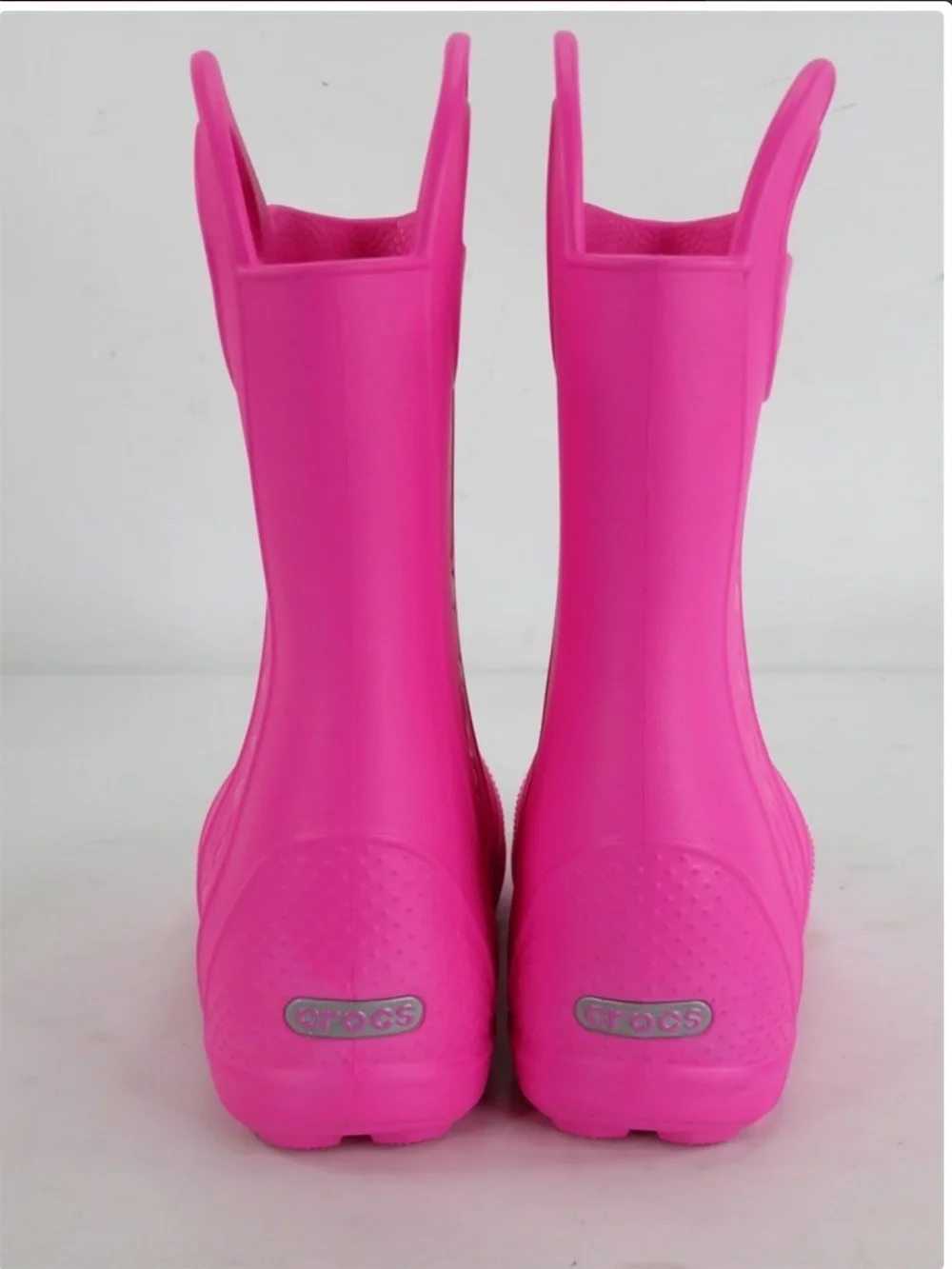 Crocs Kids Pink Rain Boots Size 4